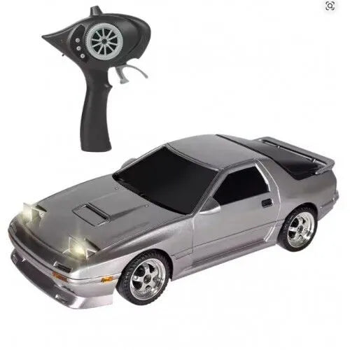 1/18 2.4G RWD RC Car FC Racing Drift Gyro On-Road Full Proportional Vehicles Models Toys - White & Silver