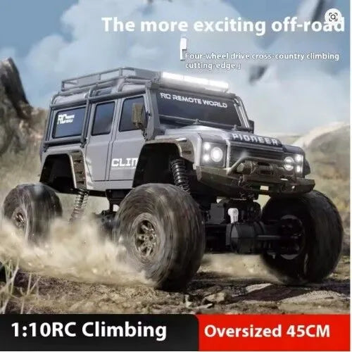1:10 Scale Big Wheel Pickup 4X4 Off-road Climbing Vehicle RC Cars – 2.4GHz Remote Control, High-Speed, All-Terrain Toy