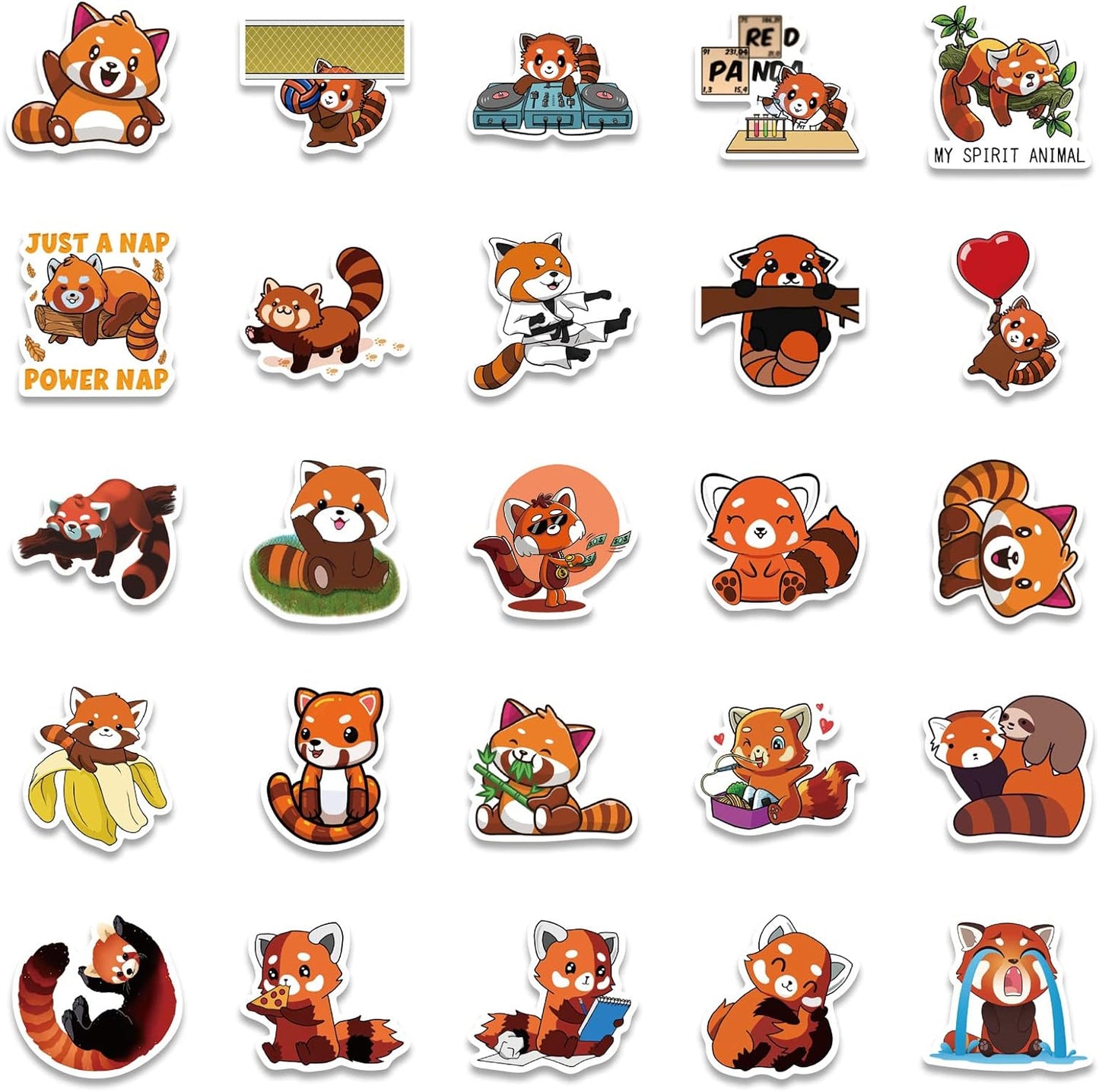 Cute Animal Stickers, Zoo Animals Stickers, Realistic Animals Decal for Kids Teens, 50Pcs Vinyl Waterproof Sticker for Water Bottles, Laptop