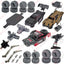 RC 28 Car Spare Parts, All Off-Road Wheel Original Replacement Accessories, Metal Chassis Body Shell Paddle Off-Road Wheel Original Replacement 28 Accessories Spare Parts For MJX Hyper Go 14209 And 14210 - Toyigo