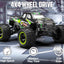 RC Truck Cars, 1:16 Scale All Terrain Monster Truck, 40KPH High Speed Remote Control Cars, 30MPH 4WD Off Road Monster Truck, 2.4Ghz Radio Control, 2 Rechargeable Batteries, 40+ Min Play, Gift for Boys Adults - Toyigo