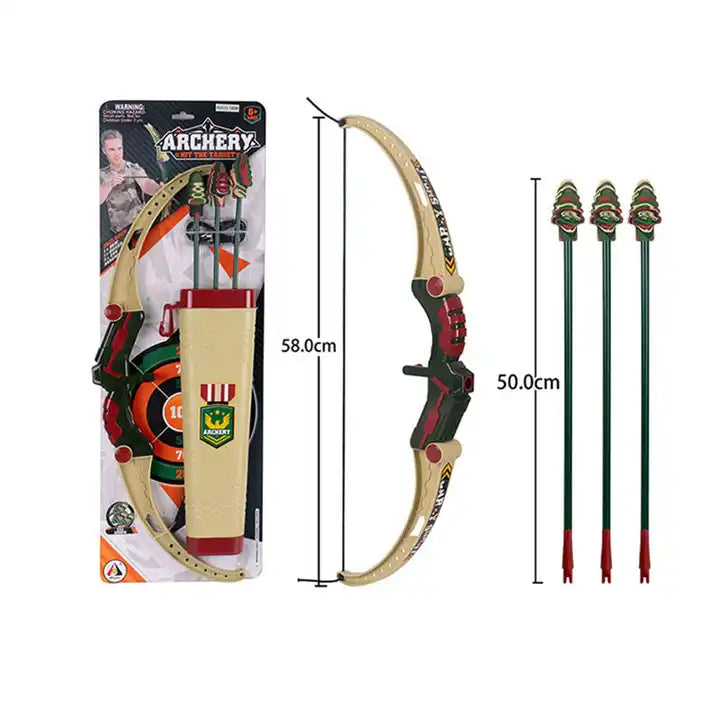 Training Archery Shooting Game | Outdoor Sports Toys for Kids | Safe EVA Archery Bow and Arrow with Target