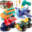 Take Apart Toys for 4 5 6 7 8 Year Old Boys Girls, with Engine & Electric Drill Tool, Kids Tool Set Play STEM Building Toys, Learning Construction Toys