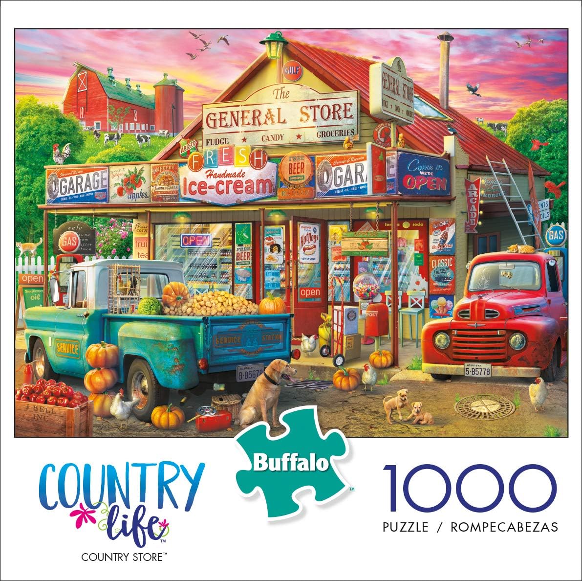 Country Store 1000 Piece, Jigsaw Puzzle for Adults, Challenging Puzzle Perfect for Game Nights, 1000 Piece Finished Size is 26.75 x 19.75