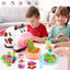 Kids Play Tool Set for Toddlers, 28Pcs Kitchen Creations Noodle Playset and Ice Cream Maker Machine Dough for Kids Play Kit for Kids Birthday Holiday Gift for Kids