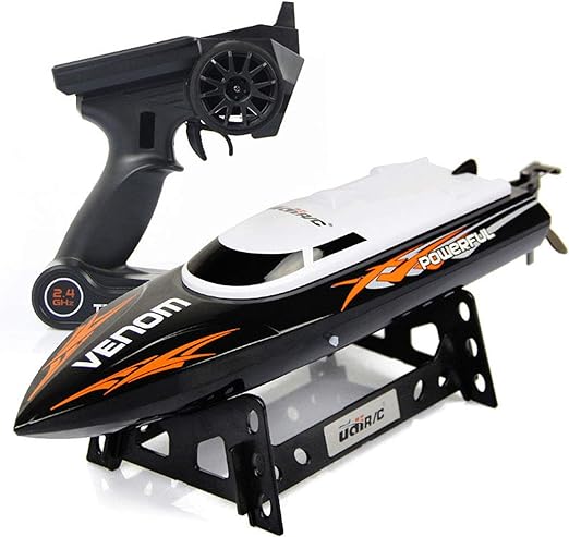 Rc Speed Boat, High Speed Electronic Remote Control Boat for Kids, Remote Control Boat For Pools & Lakes - Toyigo