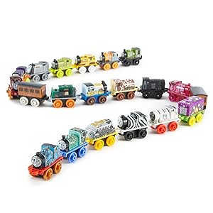 Thomas & Friends MINIS Toy Train 20 Pack for Kids, Miniature Engines & Railway Vehicles for Preschool Pretend Play