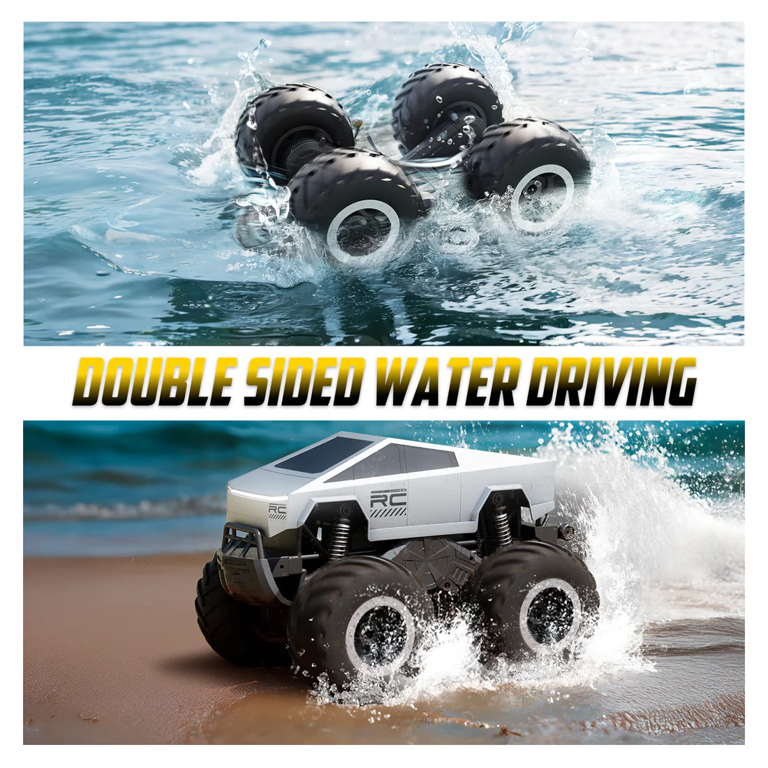 Amphibious 1:16 All Terrain Off-Road RC Car Waterproof