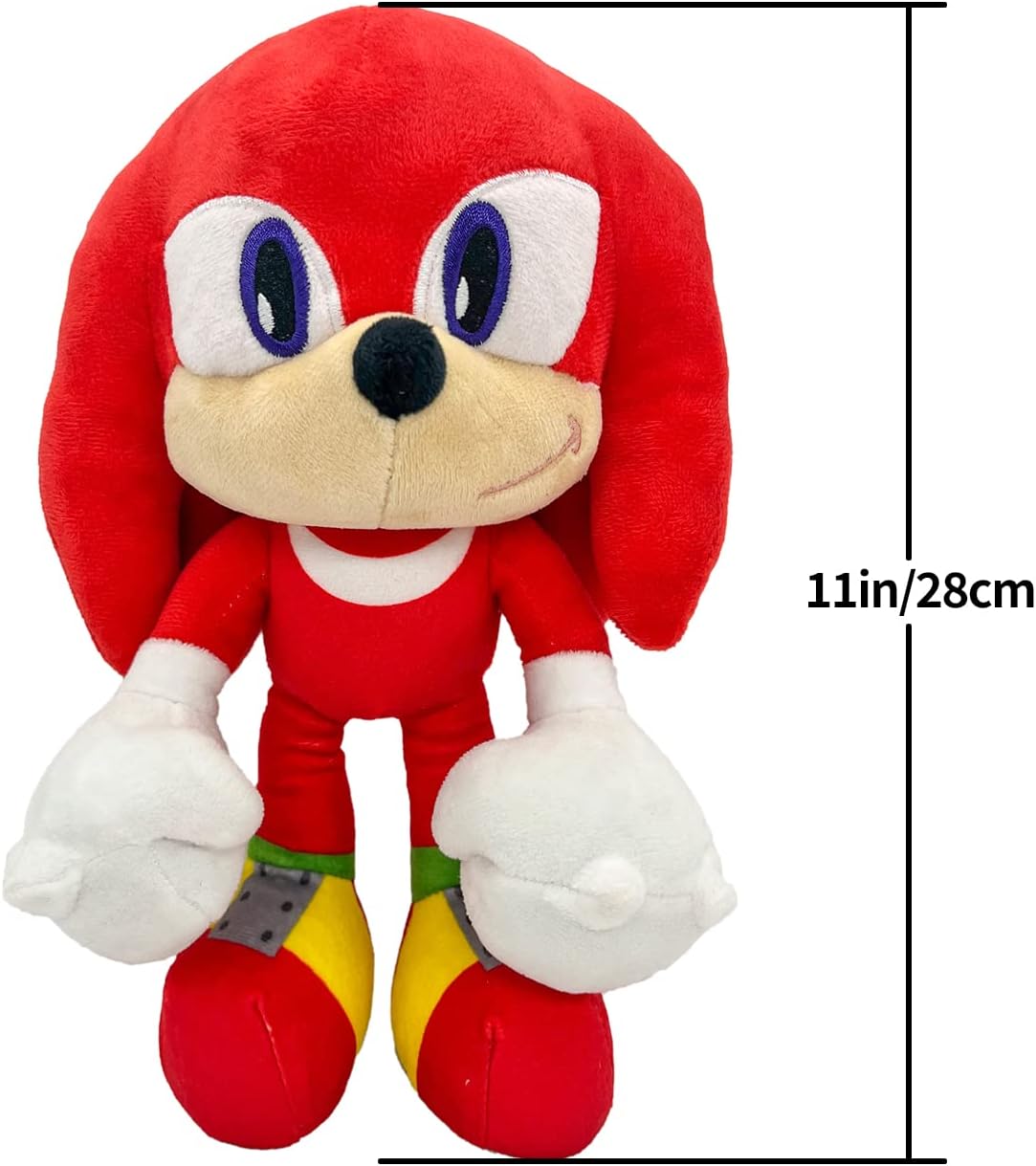 Movies & Tv soft toys, 12 Inches Sonic 2 Plush Toy, The Hedgehog Movie Sonic Plush Toys, Knuckles Shadow Tails Plush Doll Toys,  Gifts for Boys and Girls (Sonic+Tails+Knuckles), (Tails)