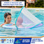 Baby Spring Float, Baby Pool Float with Canopy & UPF Protection, Swimming Pool Accessories for Kids 9-24 Months, Mermaid