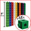 Linking Cubes, Set of 100 - Connecting and Counting Snap Blocks, Construction and Early Math For Preschool and Elementary Aged Kids