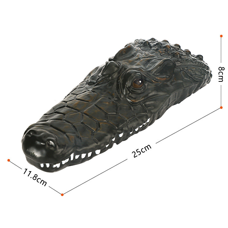 2.4G Summer Water Floating Remote Control Crocodile Boat, Electric Speedboat Model Boy Toy