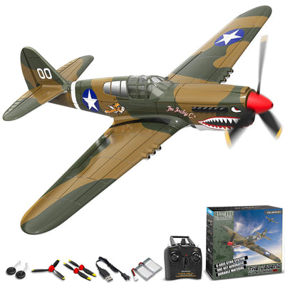 Warhawk P40 4CH 400mm RTF Beginner RC Plane (15.7") – Easy to Fly, Ready to Fly (RTF)