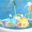 Electric Submarine Shower Sprinkler Toy, Fun Bathtub and Pool Water Pump with Cartoon Pigboat Design