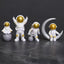 Anime Action Figures, 4 pcs Astronaut Figure Set, Astronaut Statue Figurine, Spaceman Sculpture Educational Toy, Desktop astronaut decoration, Party dcor spaceman figurines, Astronaut theme children toys - Toyigo