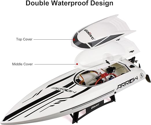 Best RC Boat, Standerd Propeller RC Boat, Brushless RC Boat for Adults, Boat For Lakes and Pools, Water Drifting RC Boat, 30+MPH Fast Remote Control Boat - Toyigo