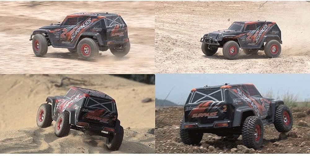 RC Truck Rock Crawler Drift Car, 2.4G Full Proportional Electric Remote Control Truck, Hobby Grade Racing Car, 4WD 45KM/H Metal Shock Absorbers Short Course Rally, Off-road Climbing RC Vehicle