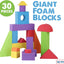 Large Building Foam Blocks for Toddlers, Giant Jumbo Big Building Blocks, Variety Shapes and Colors, Waterproof, Washable, Stackable, Non-Toxic Construction Daycare Preschool Toys