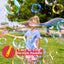 Big Bubble Wands Set with with Tray, 21" Giant Bubble Wands Bulk for Kids, Summer, Outdoor Play Period & Birthday Party & Games, 6 Pcs Bubble Solution Suitable, Suitable for All Age People