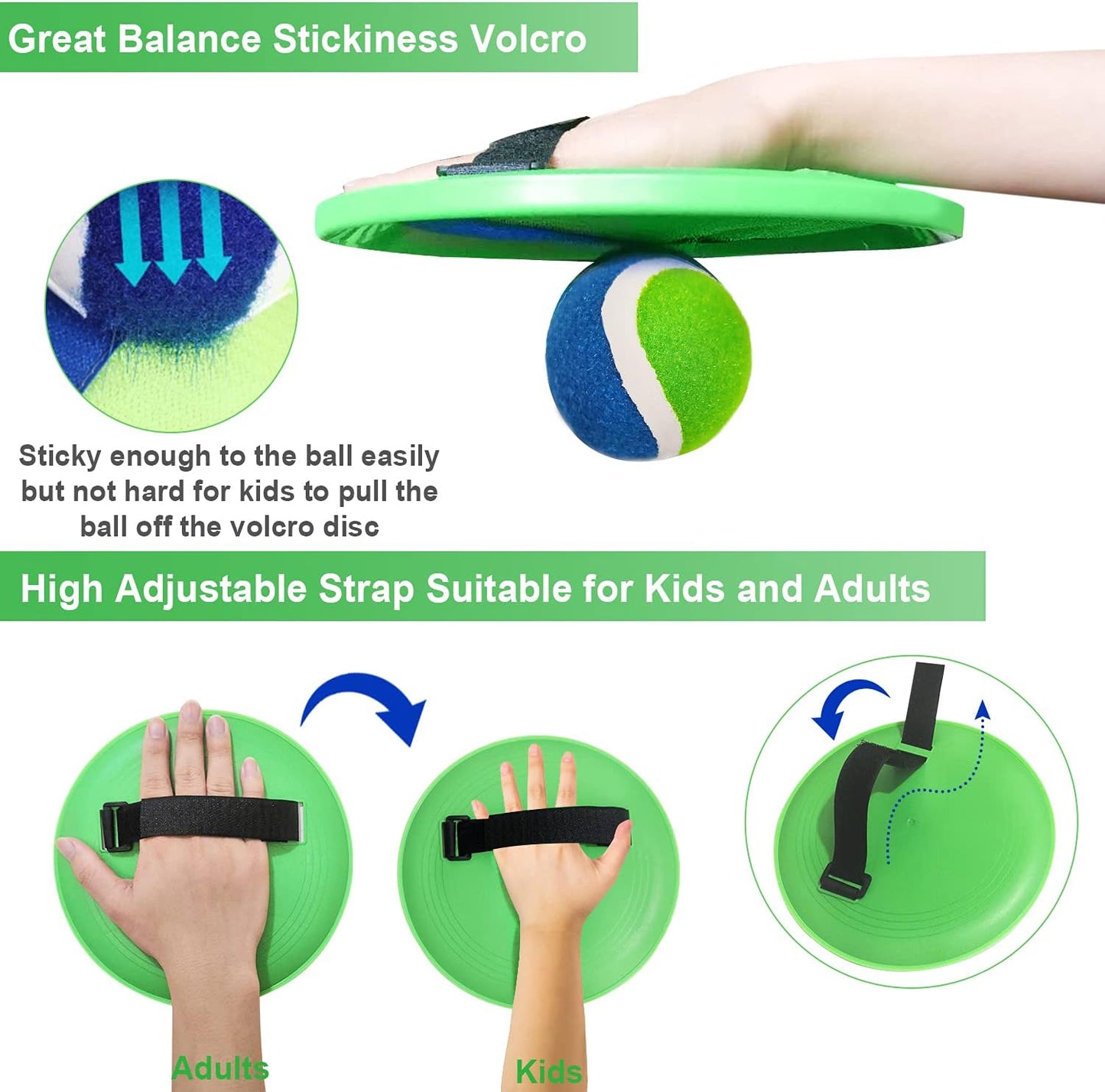 Ball Catch Paddle Set Games, Beach Toys Pool Back Yard Outdoor Games Backyard Camping Toss Age 3 4 5 6 7 8 9 10 11 12 Years Old Boys Girls Kids Adults Family Outside Christmas Easter Gifts