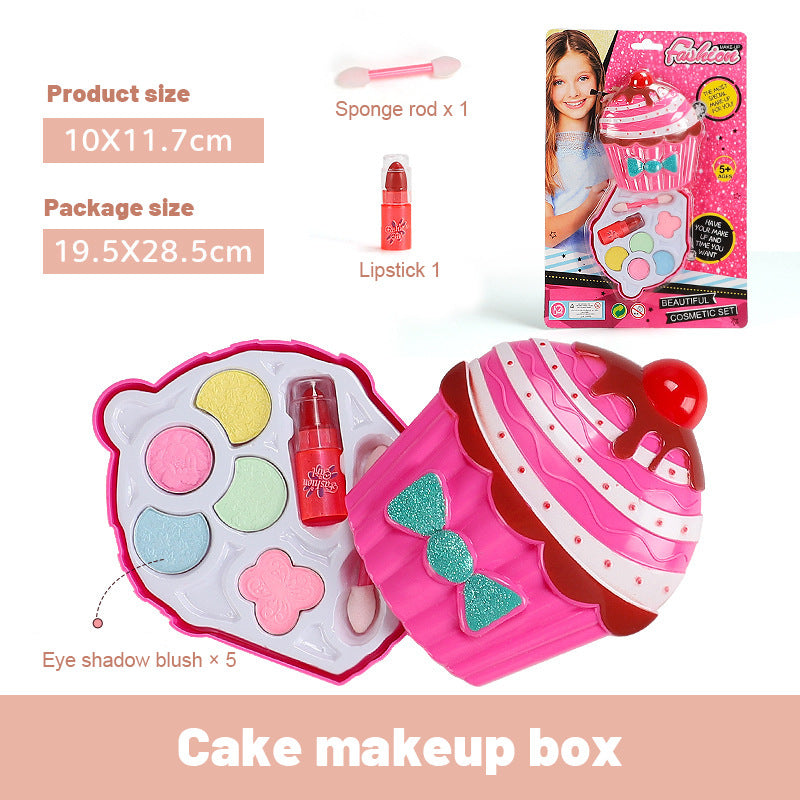 Pretend Princess Makeup Play Set for Girls, Dress-Up Toy with Play House Accessories