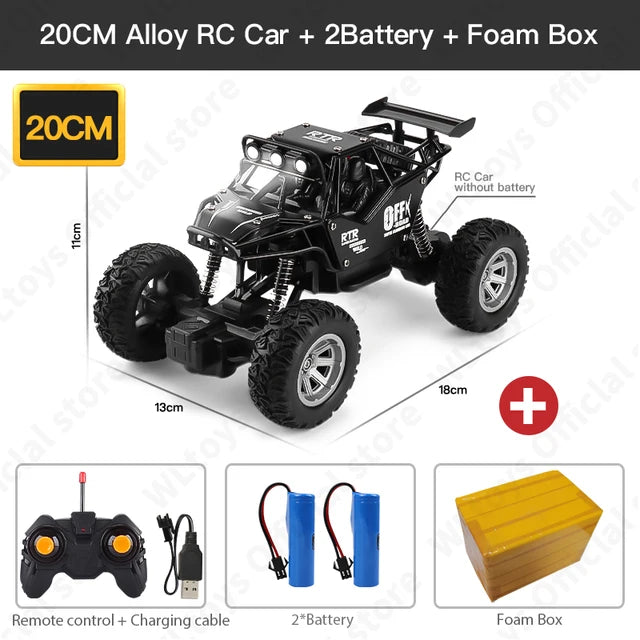 RC Truck Car, 1:20 2WD RC Car, Led Lights Radio Remote Control Cars, Buggy Off-Road Control Trucks Boys, Boys Toys for Children - Toyigo