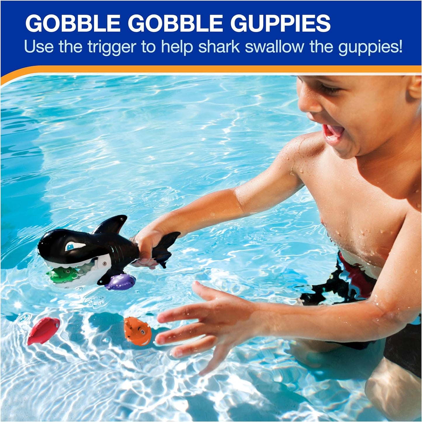 Gobble Gobble Guppies Educational Water Toy, Pool Party Favors & Bath Toys for Kids Ages 2 and Up