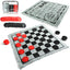 Giant 3-in-1 Outdoor Game Mat: Double-Sided Checkers, Chess, and Tic-Tac-Toe Blanket - Perfect for Family Fun and Backyard Activities