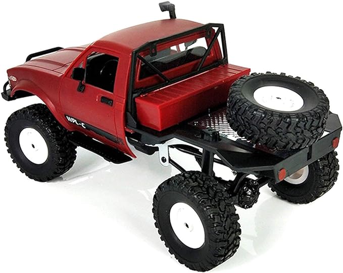 RC Truck, Remote Control Rock Crawler Off-Road Racing Vehicles, 1:16 2.4G 2CH 4WD Off road RC Crawler Kids Toy Climb Semi Truck RTR Trailer LED Lights RC Truck For Kids - Toyigo