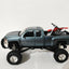 Pickup Truck, Chevrolet 4x4 Gray Silverado Pickup Truck Working Suspension and 1/32 Scale Die Cast Blue Chevrolet Silverado and Honda Dirt Bike For Kids - Toyigo