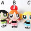 Power puff Girls Plush Doll Set, 20 cm Bubbles, Blossom, and Buttercup Stuffed Toys (3 Pieces)