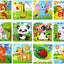 12 Pack Jigsaw Puzzles, Toddlers Wooden Animals, Jigsaw Puzzles 9 pcs, 12 Organize Bags for Kids, Ages 2 3 4 5 Preschool Educational Puzzles, Learning Travel Toys, Boys and Girls