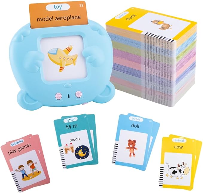 Talking Flash Cards Pocket Speech Toys, for 3 4 5 6 Year Old Boys and Girls 510 Sight Words Speech Therapy Toys for Autistic Children Montessori Sensory Toys Gifts for Toddler - Toyigo