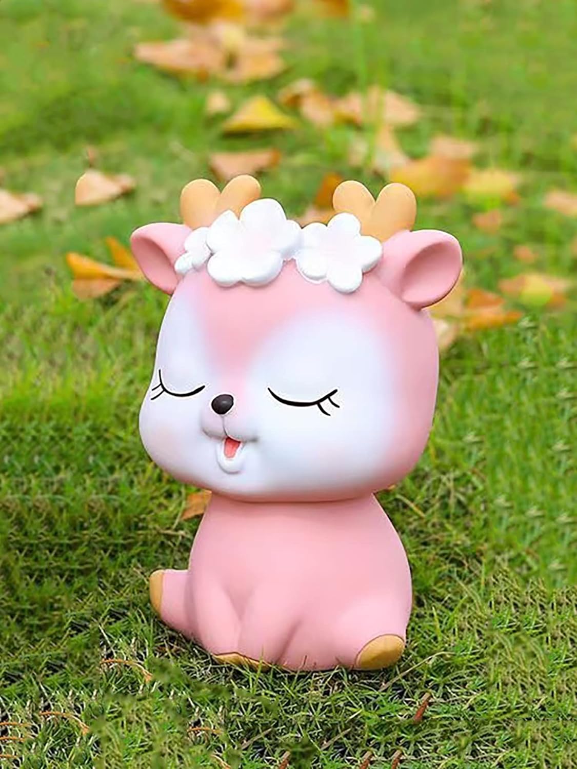 Piggy Bank Girls, Cute Deer Money Bank, Unbreakable Plastic Coin Bank, Pink Piggy Banks Saving Money Box Home Room Decoration Birthday for Kids Adults