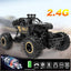 RC Monster Truck, C3 Remote Control Off Road Monster Truck, Metal Shell Car 2.4Ghz 4WD Dual Motors, All Terrain Hobby Truck with 120 Min  Truck For Kids - Toyigo