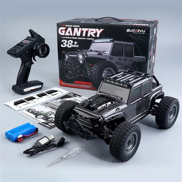 RC Trucks Cars, 2.4G Radio Remote Control Cars, Buggy Off-Road Control Trucks, 4WD RC Car With Led Lights, Boys Toys for Children 1:16 50Km/h - Toyigo