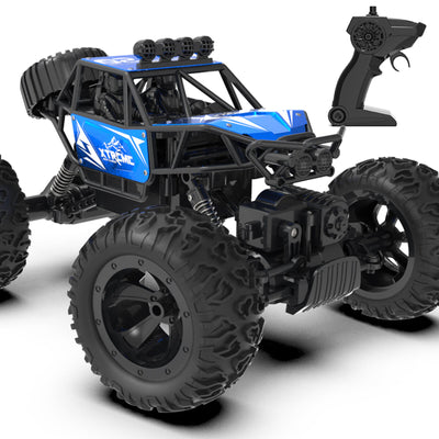 Remote control car alloy climbing car, 1:16 RC rock crawler, 2.4G four-wheel drive RC car, Charging electric RC car, Cross-border RC car, Big wheel mountain stunt RC car