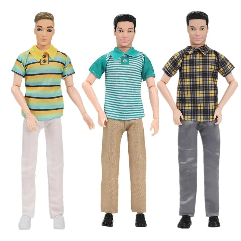 Handsome Boy Dolls,30cm Fashion Ken Doll, Dress Up Toys with Clothes Suit, Full Set 1/6 Multi Jonts, Movable Boyfriend Dolls - Toyigo