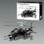 Apache Fighter Helicopter Building Blocks Set - Small Particle Assembly Model for Boys - Perfect Plug-in Toy Gift