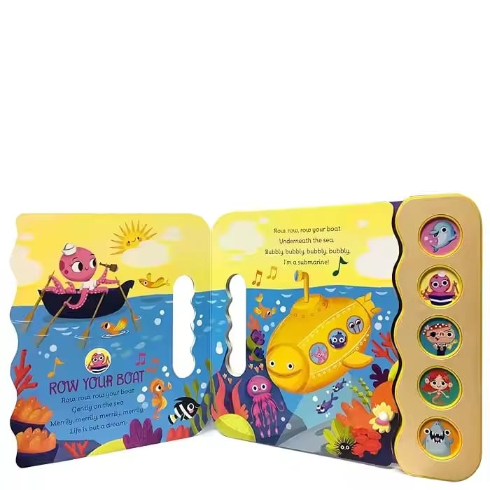 Splish, Splash, Sing & Laugh: 5-Button Interactive Sound Book for Kids, Early Learning with Fun Songs (Early Bird Edition)