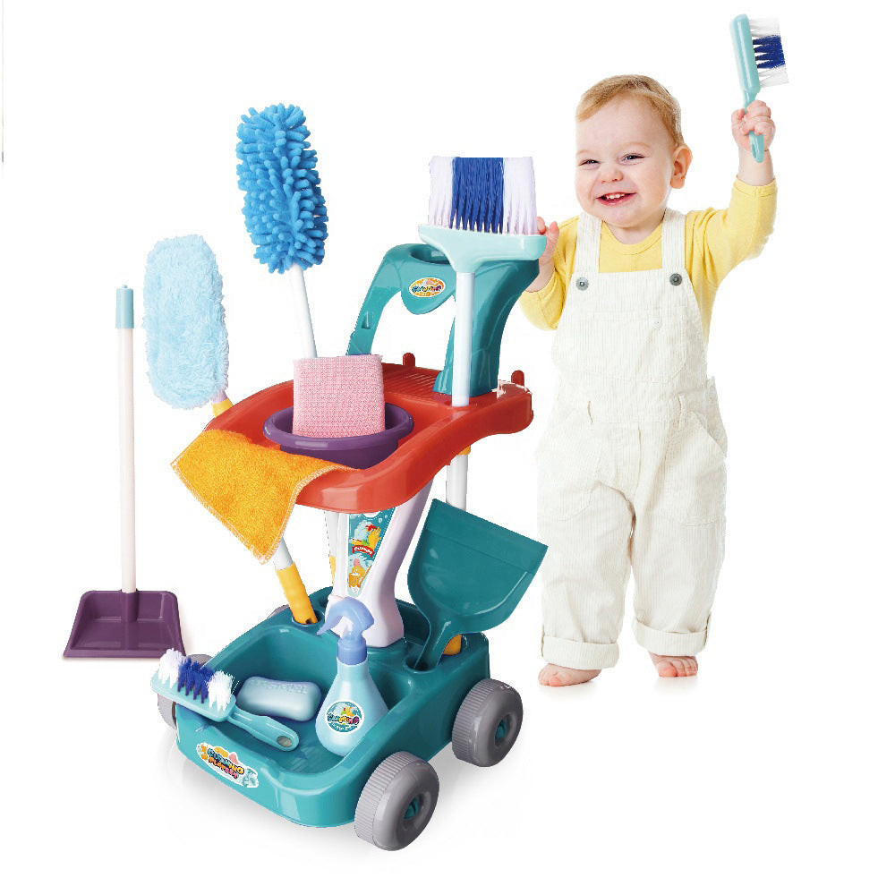 Best-Selling Children's Pretend Cleaning Toy Set: Simulation Broom, Mop, and Tools for Fun Housework Play