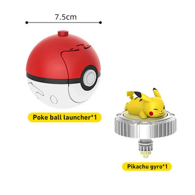 Pokemon Spinning Top, Pikachu Spinning Top, Pokeball Spinning Top, Squirtle Spinning Top, Mew Spinning Top, Eevee Spinning Top, Super Dream, Elf Ball Children's Spinning Toy for Kids Age 3+, Kids Birthday Gifts - Toyigo