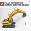 1:14 Alloy RC Excavator – 15CH Metal Engineering Digger Truck with 2.4GHz Remote Control