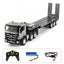 1:18 RC Tractor Truck 9CH Remote Control Car with Flatbed Trailer - Assembled and Painted Hobby Model
