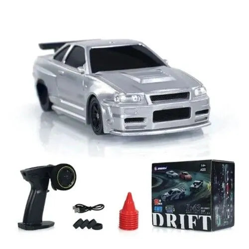 Mini 4WD 1/43 RC Speed Car RTR – 2.4G Radio Control Racing & Drifting Car – Four-Wheel Drive