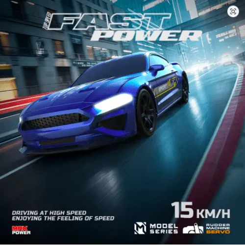 2.4G 4WD High-Speed Remote Control Racing Car with LED Lights, Full-Scale RTR Mini Drifting Vehicle for Kids & Boys