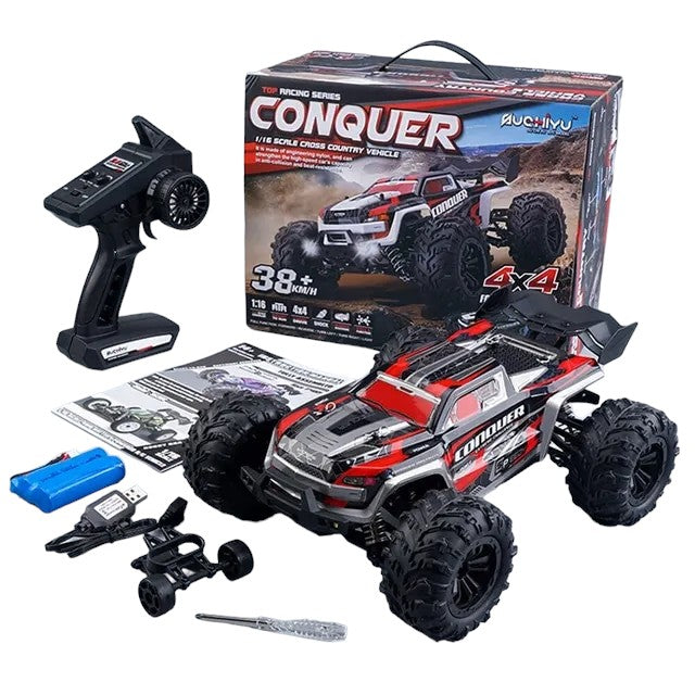 RC Trucks Cars, 2.4G Radio Remote Control Cars, Buggy Off-Road Control Trucks, 4WD RC Car With Led Lights, Boys Toys for Children 1:16 50Km/h - Toyigo