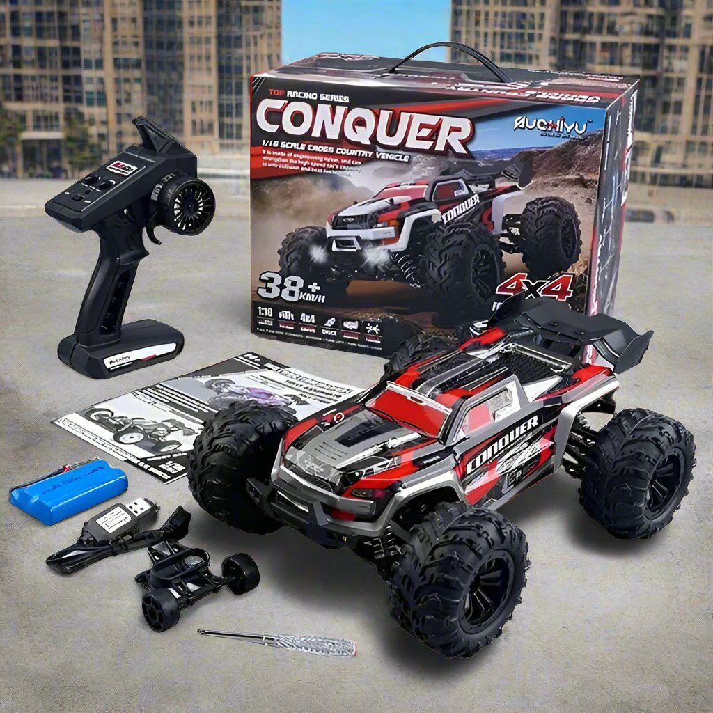 RC Trucks Cars, 2.4G Radio Remote Control Cars, Buggy Off-Road Control Trucks, 4WD RC Car With Led Lights, Boys Toys for Children 1:16 50Km/h - Toyigo