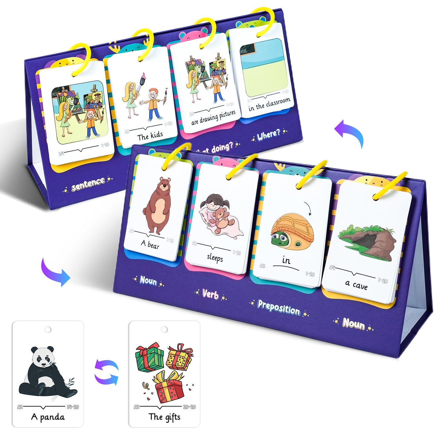 Sentence Building for Kids - Speech Therapy Materials Learn to Read Sentence Builder for 3-8 - Preschool Kindergarten Learning Activities Classroom Must Haves for Boys Girls 1st 2nd 3rd Grade