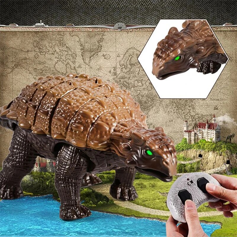 Remote Control Dinosaur, Kids Toy Remote Control Dinosaur, RC Animal Toy Electric Toy Radio-Controlled Robot Verisimilitude Sound Spray for Kids - Toyigo